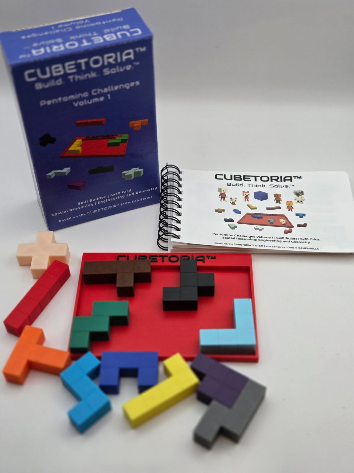 Cubetoria™ Pentomino Challenges Volume 1: 6×10 Puzzle Set