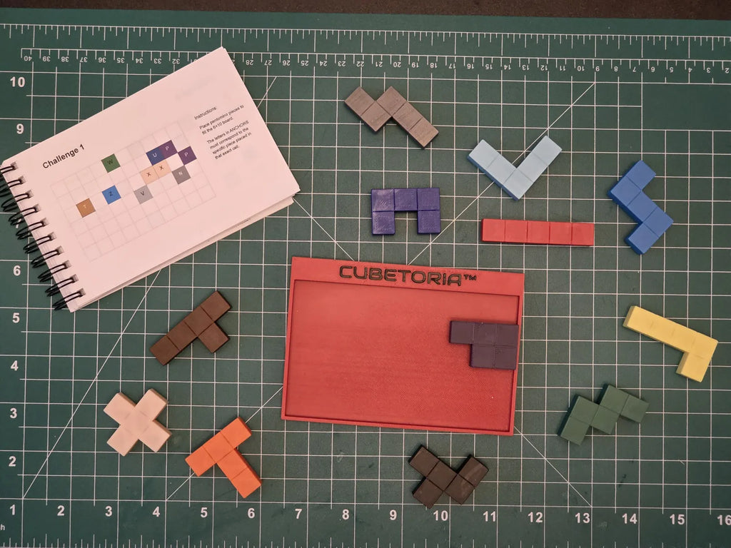 Cubetoria™ Pentomino Challenges Volume 1: 6×10 Puzzle Set